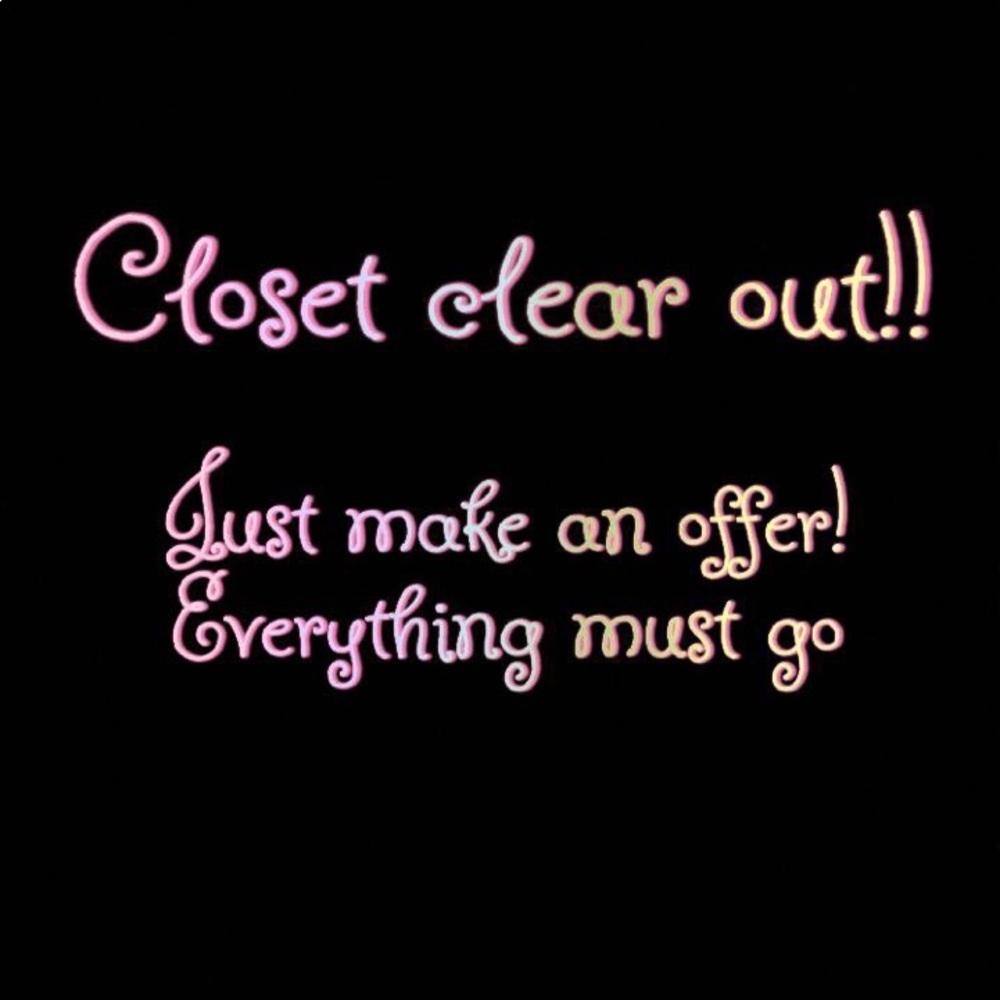 Closet clear out!